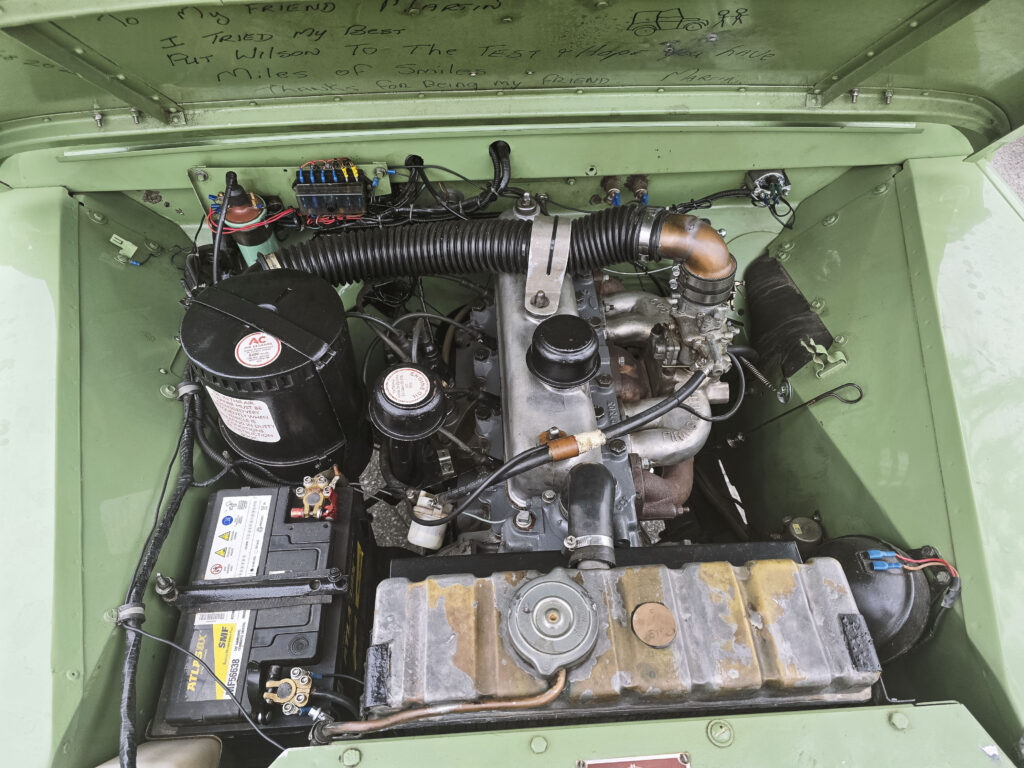 Martin had the radiator rebuilt but the upper head is standard